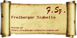 Freiberger Szabella névjegykártya